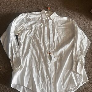 Giorgio Armani Striped White Dress Shirt